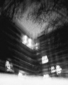 abstract, black and white, long exposure, impressionist photography, sad mood